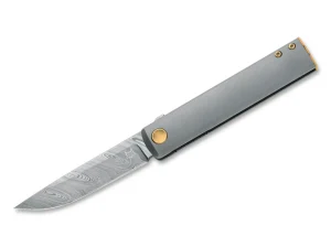 Fox Knives Chnops Damascus Titanium Bead Blasted
