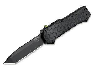 Hogue Compound OTF Automatic 3.5 Tanto G10 Solid Black PVD