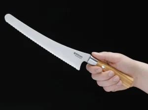 Böker Manufaktur Solingen Damast Olive Brotmesser