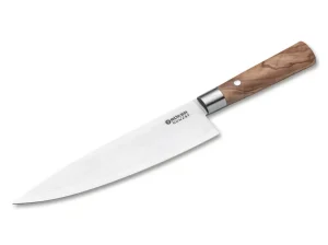 Böker Manufaktur Solingen Damast Olive Chefmesser Groß