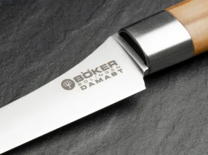 Böker Manufaktur Solingen Damast Olive Gemüsemesser