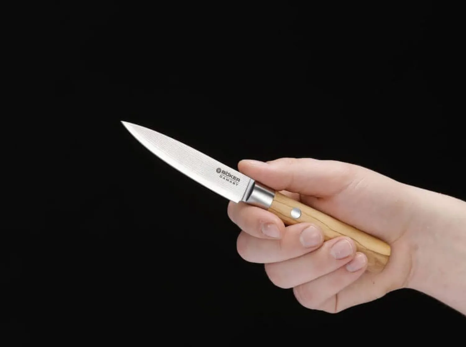 damast_olive_spickmesser_2.webp Böker Manufaktur Solingen Damast Olive Spickmesser