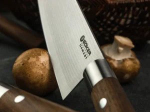 Böker Manufaktur Solingen Damast Walnuss Santoku