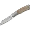Viper Hug II Titanium Micarta Brown