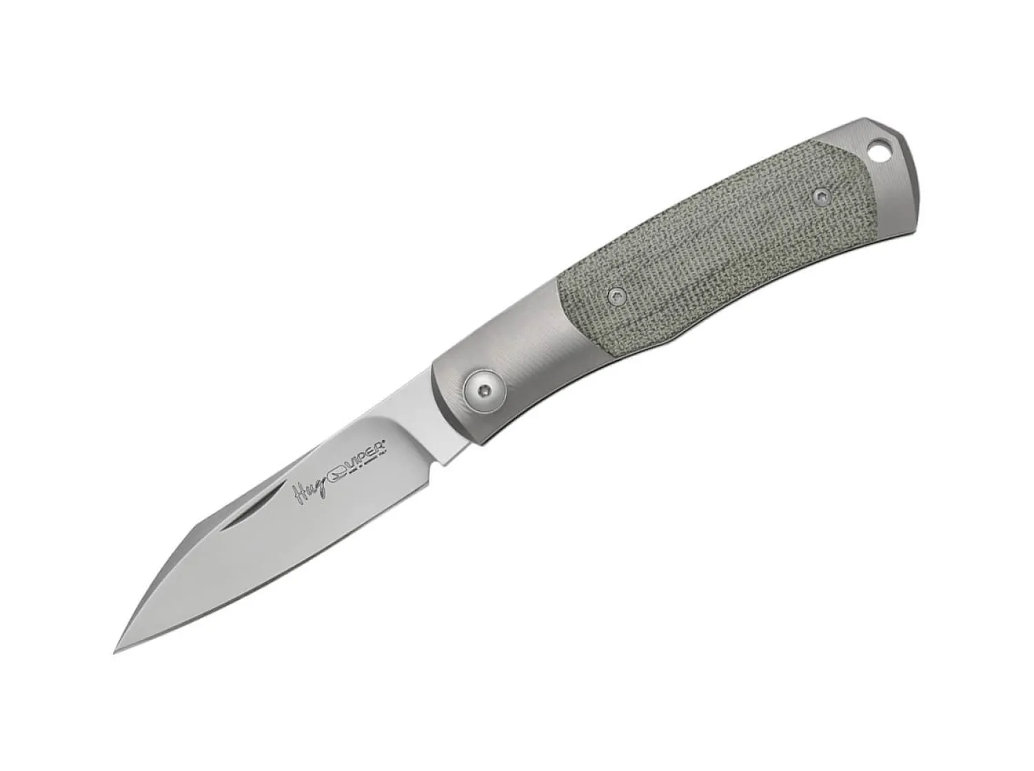 hug_ii_titanium_micarta_g_0.webp Viper Hug II Titanium Micarta Green