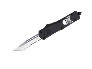 CobraTec Large FS-3 Jolly Roger Black Tanto Serrated