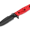TB Outdoor Maraudeur G10 Textured Red Serrated