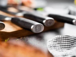 Böker Manufaktur Solingen Meisterklinge Damast Kochmesser Klein