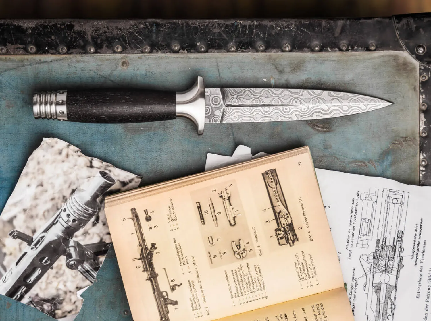 mg_damast_dolch_2.webp Böker Manufaktur Solingen MG-42 Damast Dolch