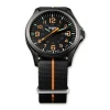 Traser P67 Officer Pro Gunmetal Black & Orange Nato