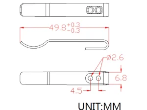 CIVIVI Plain Stainless Steel Clip CA-07B