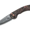 Fox Knives Radius Damascus Space Coral CF LTD