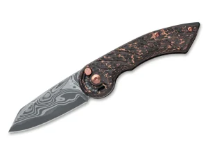 Fox Knives Radius Damascus Space Coral CF LTD