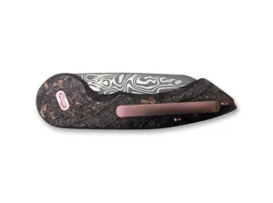 Fox Knives Radius Damascus Space Coral CF LTD