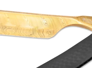 Böker Manufaktur Solingen Rasiermesser Damast Carbon Gold