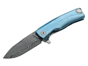 LionSteel ROK Damast Blue