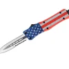 CobraTec Small CTK-1 Cerakote American Flag Dagger 1-Side Serrated