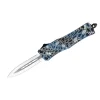 CobraTec Small CTK-1 Cerakote Blue Cobra Skin Dagger Not Serrated