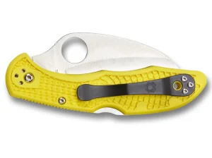 Spyderco Tasman Salt 2 Lightweight Yellow H1 Plain