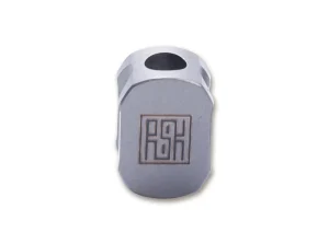 Real Steel Titanium Bead Hexagon Silver