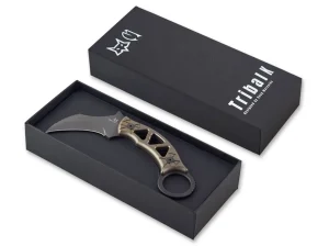 Fox Knives Tribal K Fixed Titanium Black PVD