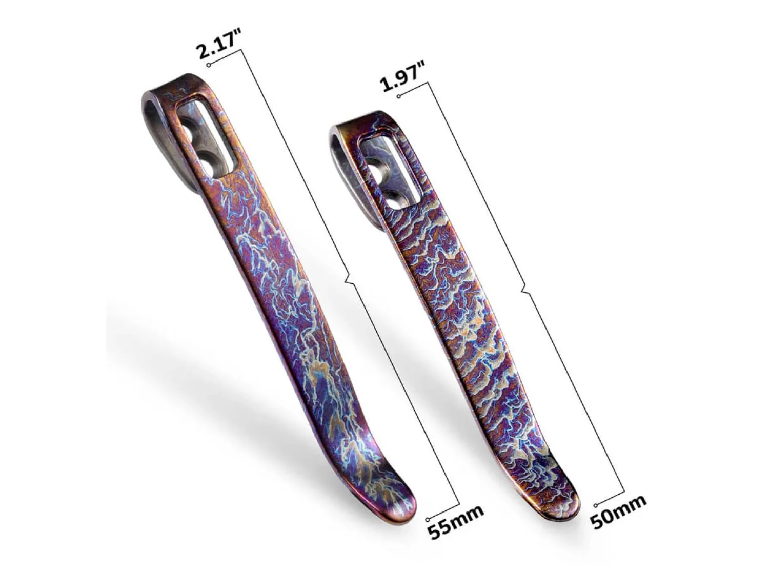 two_flamed_titanium_clips_1.webp CIVIVI Two Flamed Titanium Clips T002A
