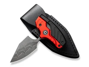 CIVIVI Typhoeus Aluminum Red & Black Damascus